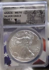 2021 (W) US Silver Eagle $1  ANACS MS70 Flag/Eagle Slab Type 1