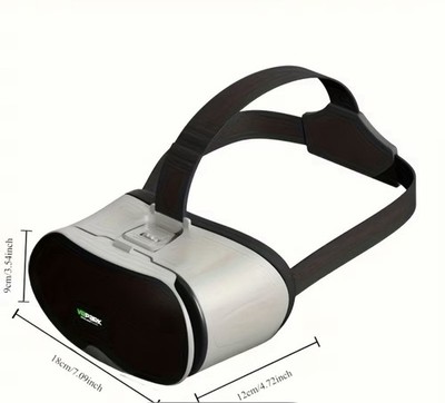 3D VR Glasses Headset Adjustable Strap Design Fit Al Devices No Batteries Needed