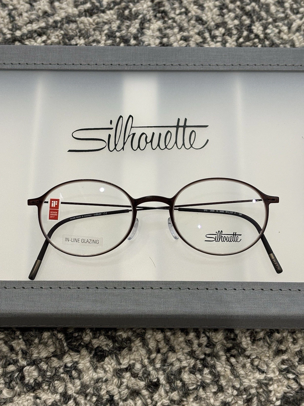 SILHOUETTE 2908 75 6440 Urban Neo Brown Eyeglasses 2908 75 6440 50 mm