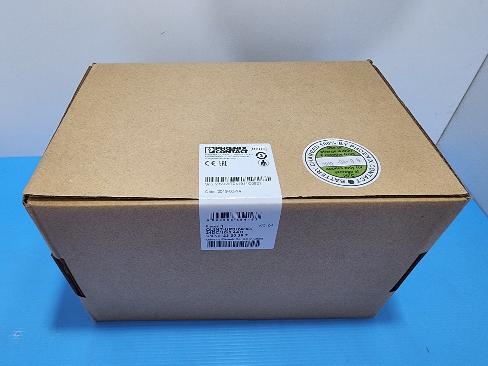 1PCS NEW Phoenix Contact QUINT-UPS/24DC/24DC/10/3.4AH power supply 2320267