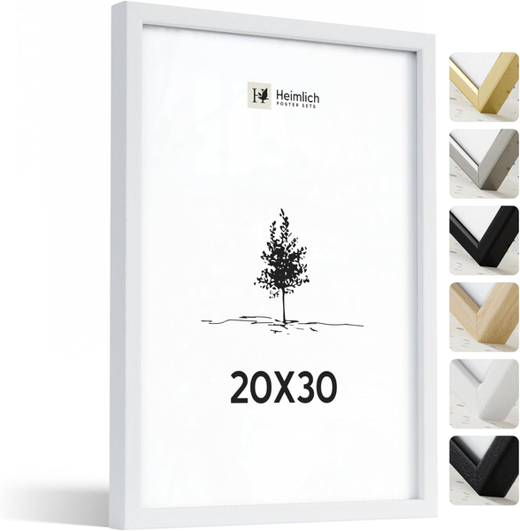 Heimlich Fotorahmen Aus Massivem Ayous-Holz – 20 X 30 Cm, Weiß | Heimlich® – Rob-image