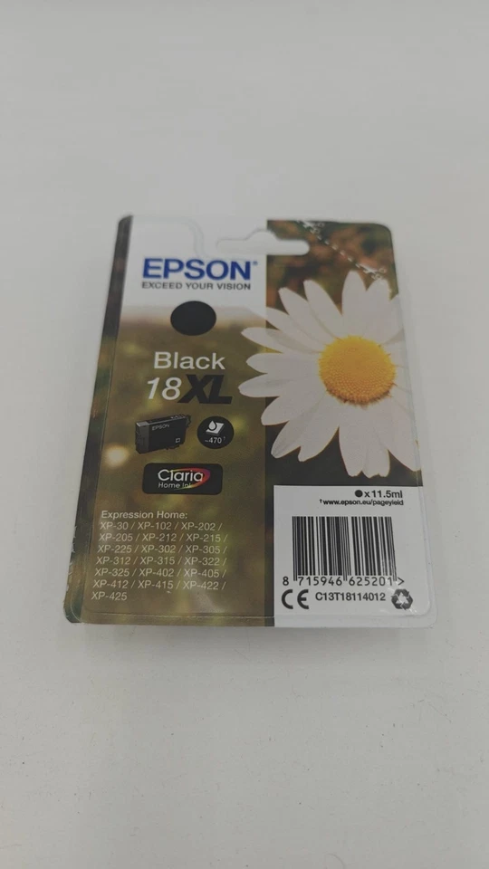 Epson 18XL Noir C13T18114012 cartouche d'encre authentique - Photo 1/1