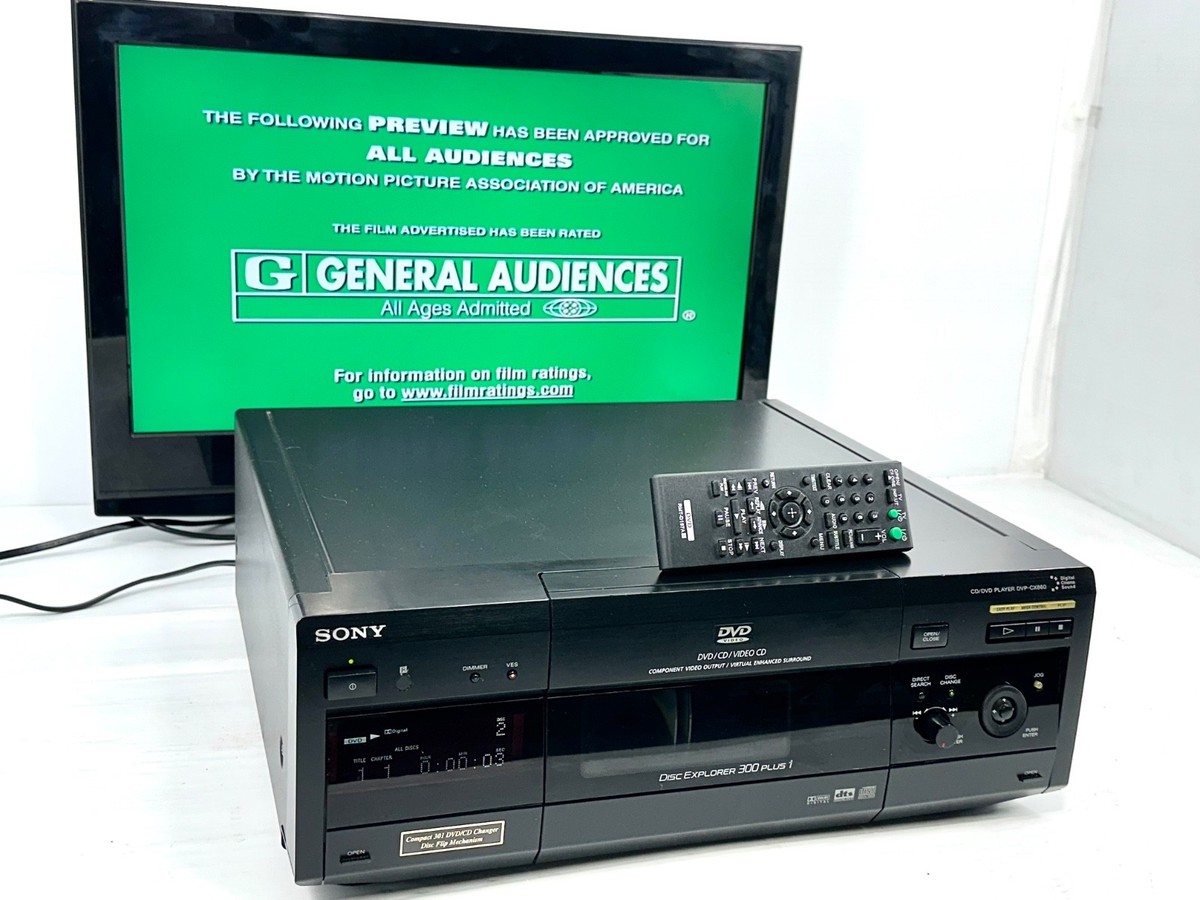 Refurb Sony DVP-CX860 Disc Explorer 300 plus 1 CD/DVD Player W