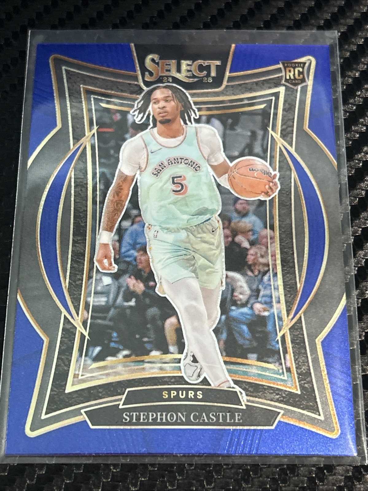 2024-25 Panini Select - Stephon Castle (RC) Rookie Blue Prizm Concourse #72