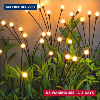 Solar Garden Lights - Upgraded Solar Swaying Light, Sway by Wind, Outdoor Lights