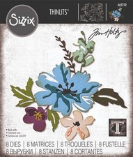 Sizzix Thinlits 665210 Brushstroke Flowers 2 Tim Holtz
