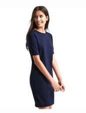 GAP Scoop-back shift dress in Dark Night Navy Blue Size S Minimalist 90s