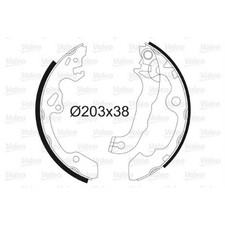 VALEO Bremsbackensatz Bremsbacken hinten für Ford Focus Turnier DNW DAW DBW