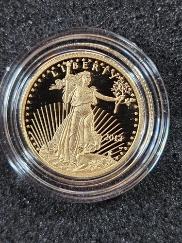 🌟 2013-W American 1/4 oz Gold Eagle $10 PROOF Coin IN CAPSULE ONLY (NO OGP)