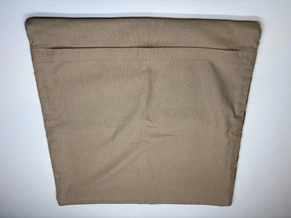 Pottery Barn Kilim Wool Blend Throw Pillow Cover 20x20 Brown Striped Neutral - Image 2 of 4