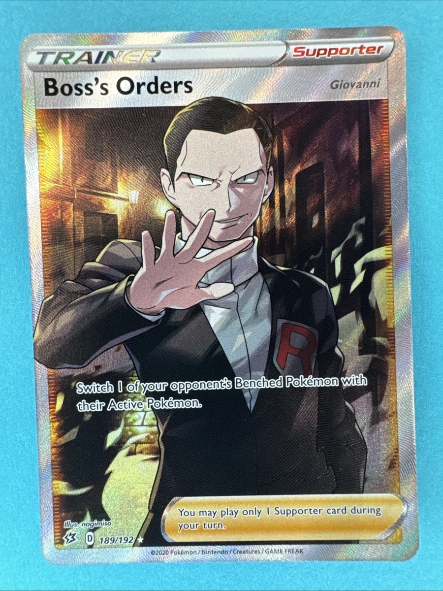 boss orders pokemon card price Boss's Lysandre 058/072 - Shining Fates - Rare - Trainer Supporter Lot You may play only 1 Supporter card during your turn. Bosss Orders Trainer Supporter Ghestis