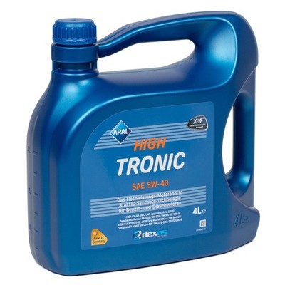 4L 4 Liter ARAL Motoröl Öl HIGH TRONIC 5W40 dexos2 MB 229.31/51 VW 505.00/01