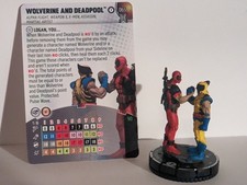 Marvel Heroclix Deadpool Weapon X Wolverine and Deadpool 065 Chase with card