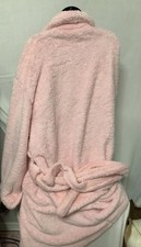 Soft Pink Women's Plush Robe with Belt