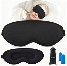 Sleep Mask for Side Sleeper Women MenBlackout Eye Masks for Sleep3D Contoured...