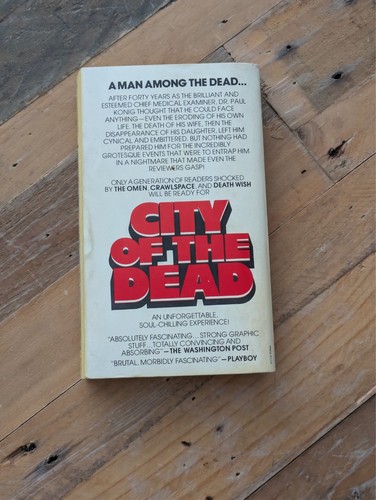 CITY OF THE DEAD by Herbert Lieberman HORROR Paperback 1977 Pocket Book Vintage - Foto 2 di 3
