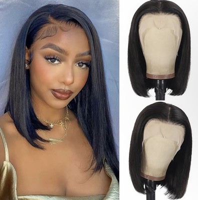 14 Inch Bob Wig Human Hair 13x4 Lace Front Wigs