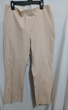 A New Day Women's Size 10 Pants Cotton High-rise Wide Leg Cream Stretch Nwt