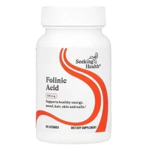 Seeking Health, Folinic Acid , 800 mcg, 60 Lozenges