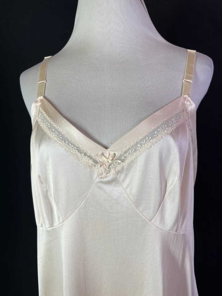 Correas ajustables de nailon vintage años 70 Lorena talla 42 alto crema sin cordones Foto 4 de 4