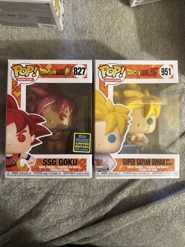 Funko Dragon Ball Z Super Saiyan Hogan & SSG Goku Summer Con Exclusive Lot Of 2