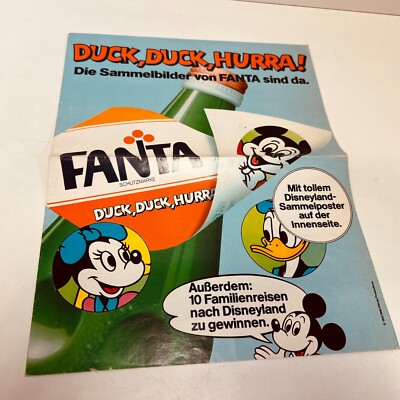 Fanta - Duck, Duck, Hurra! Jahr 1985 - Werbeposter - GUT   #2