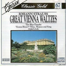 JOHANN STRAUSS GREAT VIENNA WALTZES CLASSIC GOLD CD