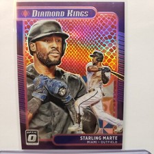 2021 Panini  Donruss Optic Starling Marte /110 Diamond Kings Red Dragon #17