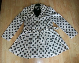 polka dot rain mac