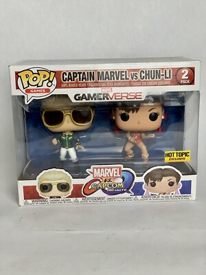 Captain Marvel Vs Chun Li Funko POP Gamerverse Hot Topic