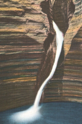 Pluto Falls Watkins Glen New York Linen Postcard Wm Jubb Co