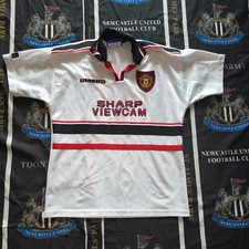 Vintage Manchester United Away Football Shirt Jersey Umbro 1997 1998 1999 158cm