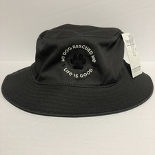 Life is Good Bucket Hat Dog Rescue Me NEW