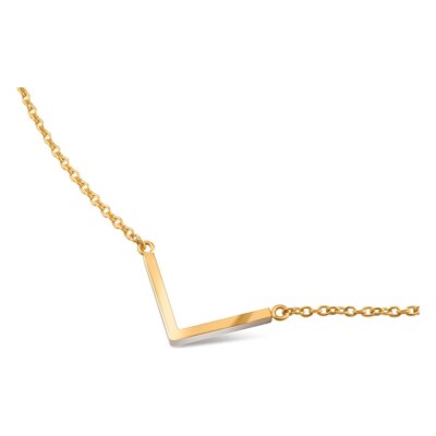 BOCCIA women's jewelry necklace pure titanium gold plated polished 50 cm 08015-02