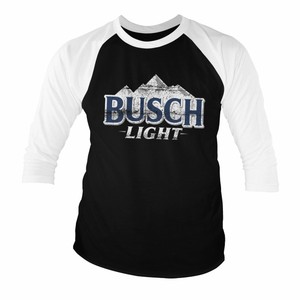 Offiziell Lizenziert Busch Licht Bier Baseball 3 4 Armel T Shirt S Xxl Grossen Ebay
