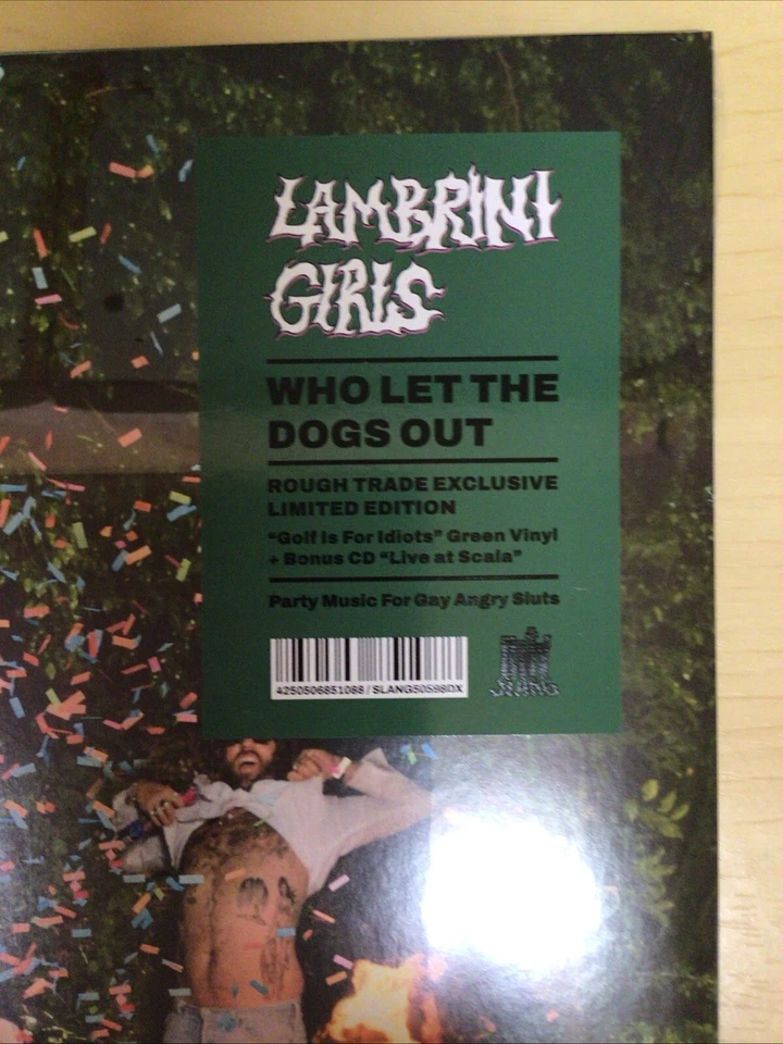 LAMBRINI GIRLS-LP GREEN VINYL+BONUS CD LIVE AT SCALA-WHO LET THE DOGS OUT-M/SLD - Image 2 of 4
