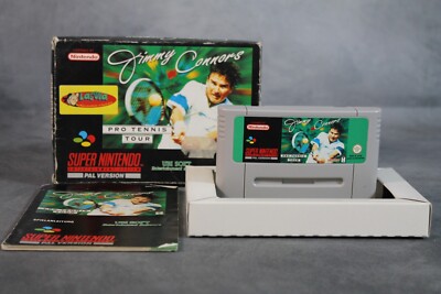 Super Nintendo SNES Spiel GAME Jimmy Connors Pro Tennis OVP Box + Anl. KOMPLETT