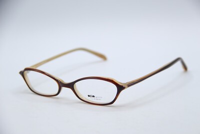 NEW OKIO BY BADA OK-426 AMBER BROWN AUTHENTIC DESIGNER EYEGLASSES 47-17