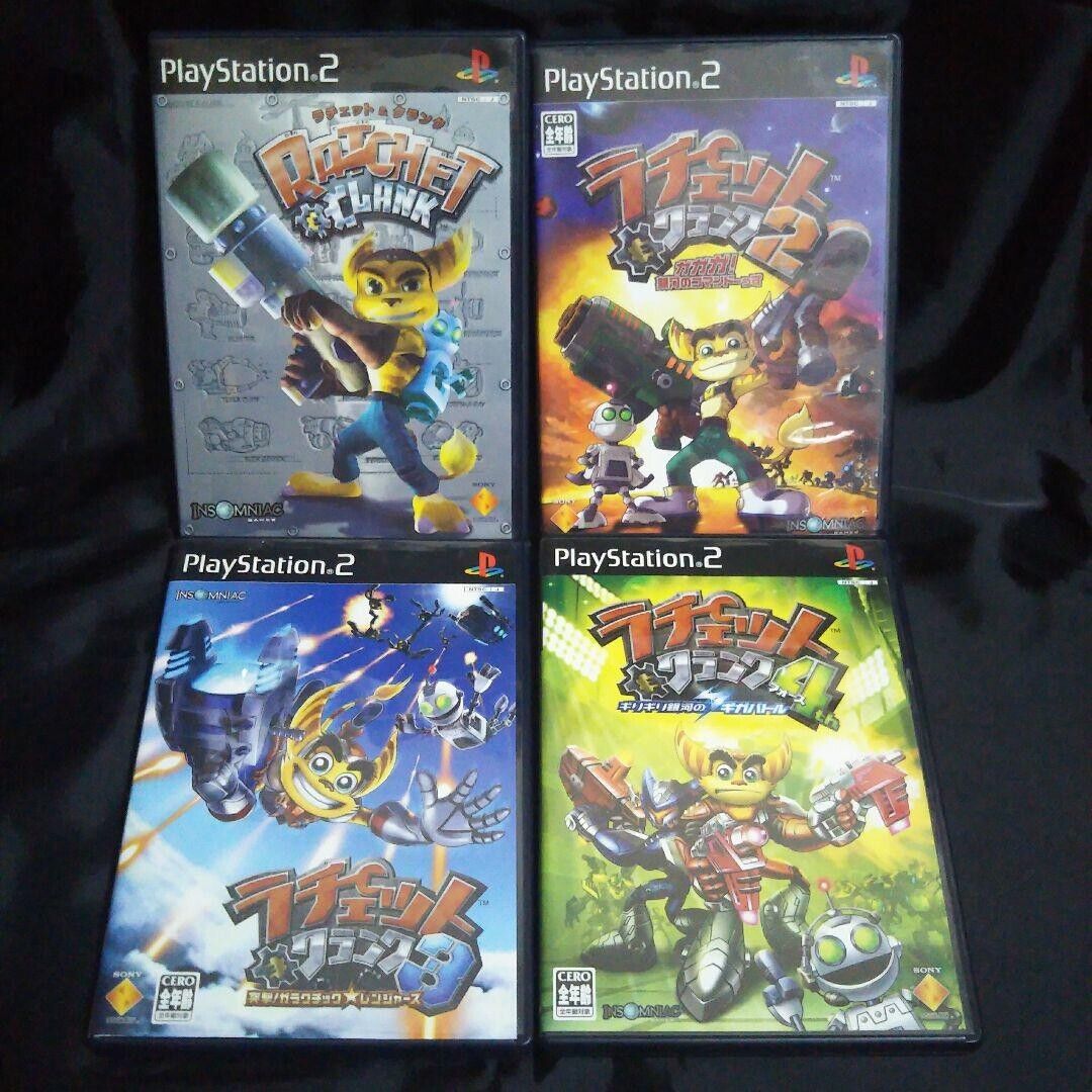 PS2 Ratchet & Clank 1 2 3 4 5 Set Lot Sony PlayStation Action Game Japan JP