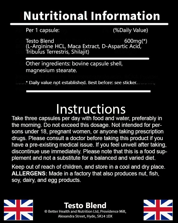 *Strongest* Legal Testosterone Booster- Five PROVEN ANABOLIC Ingredients, Muscle - Image 2 of 2