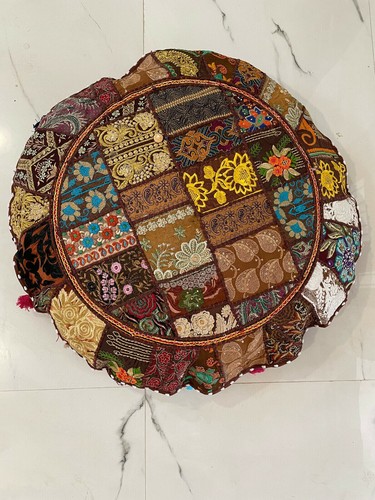 Vintage Home Decor Floor Cushion Cover Bohemian Patchwork Throw Pillow Case - Picture 9 of 9