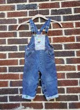 Vintage 90s construction toddler boy 3T OshKosh Vestbak overalls Made in USA