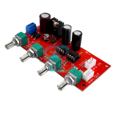 NE5532 Amplifier Board HIFI Stereo Bass Treble Volume Tone Control Preamplifier
