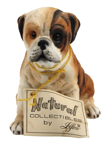 Vintage Natural Collectibles By Lefton 1985 Bulldog Figurine