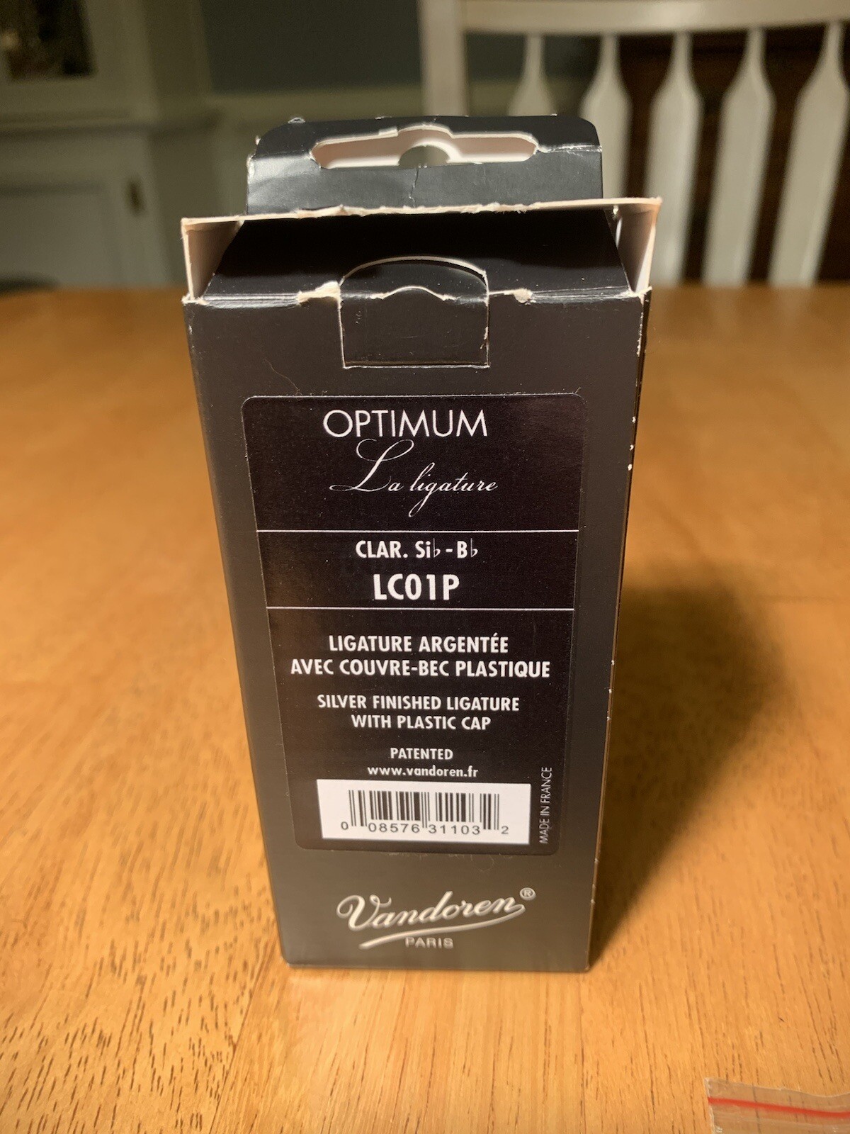 Vandoren LC01P Optimum Bb Ligature and Cap Silverplated eBay