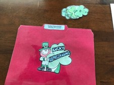 Lucky Leprechauns Subtrac w regroup 2nd Grade math file folder game teacher