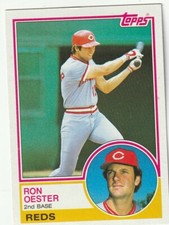 FREE SHIPPING-MINT-1983 Topps Ron Oester #269 PLUS REDS BONUS CARDS