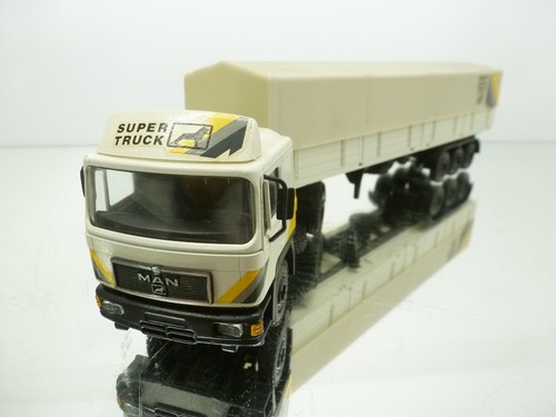 CONRAD MAN SUPER TRUCK + TRAILER - CREAM + BEIGE 1:50 - GOOD IN BOX - Picture 2 of 8