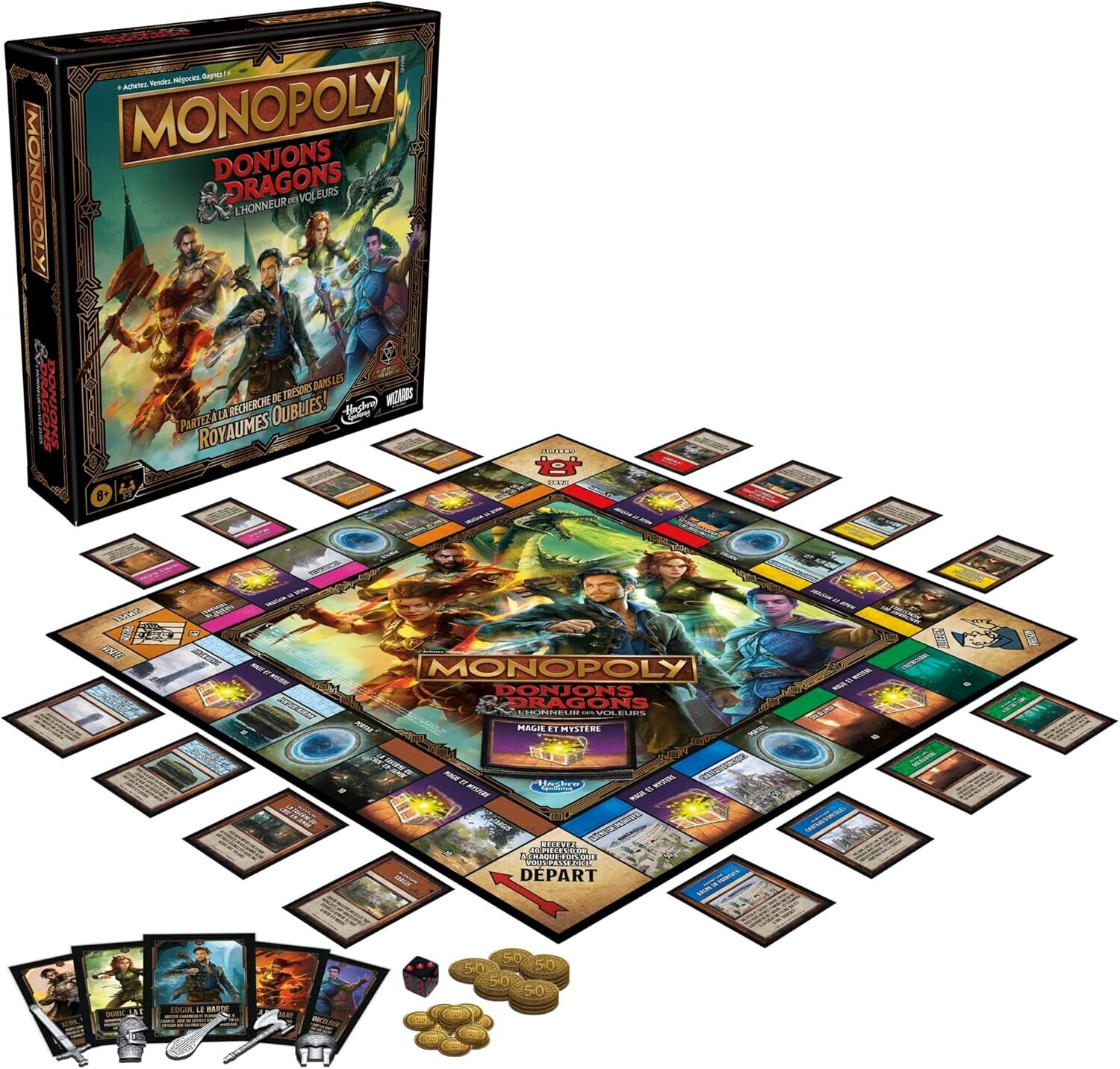 Monopoly Donjons et Dragons Le Film Hasbro jeu captivant contre l ennui