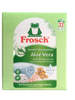 Frosch Waschpulver Sensitiv mit Aloe Vera 22 WL 1,35 kg 4001499949234| eBay